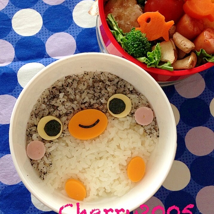 簡単キャラ弁 まぁるいお弁当箱deペンギン弁当 レシピ 作り方 By Cherry05 楽天レシピ 簡単キャラ弁 まぁるいお弁当箱deペンギン弁当 レシピ 作り方 By Cherry05 楽天レシピ